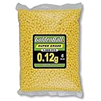 Los mejores  - Bolsa 1000 Bolas Golden Ball 35058 - Bolsa con Bolitas de PVC para Armas- Amarillo- 6 mm- 0-12 gr. Ideal para Airsoft…